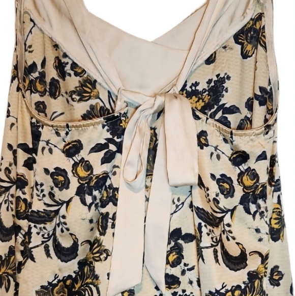 Intimately Free People Floral Beige Tea Combo V Neck Tank Blouse Camisole Size M - Picture 7 of 10
